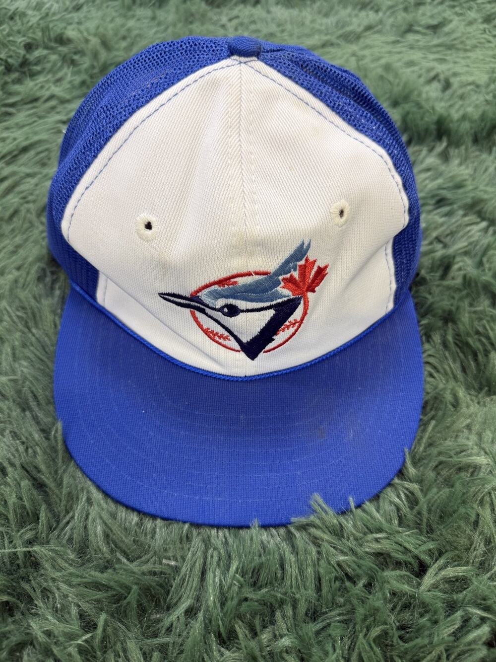 Vintage Toronto Blue Jays MLB Twins Snapback Trucker Hat Cap M/L Taiwan Blue